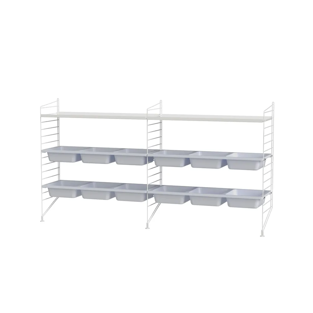Scaffale String per stanza dei bambini bianco - combinazione F String