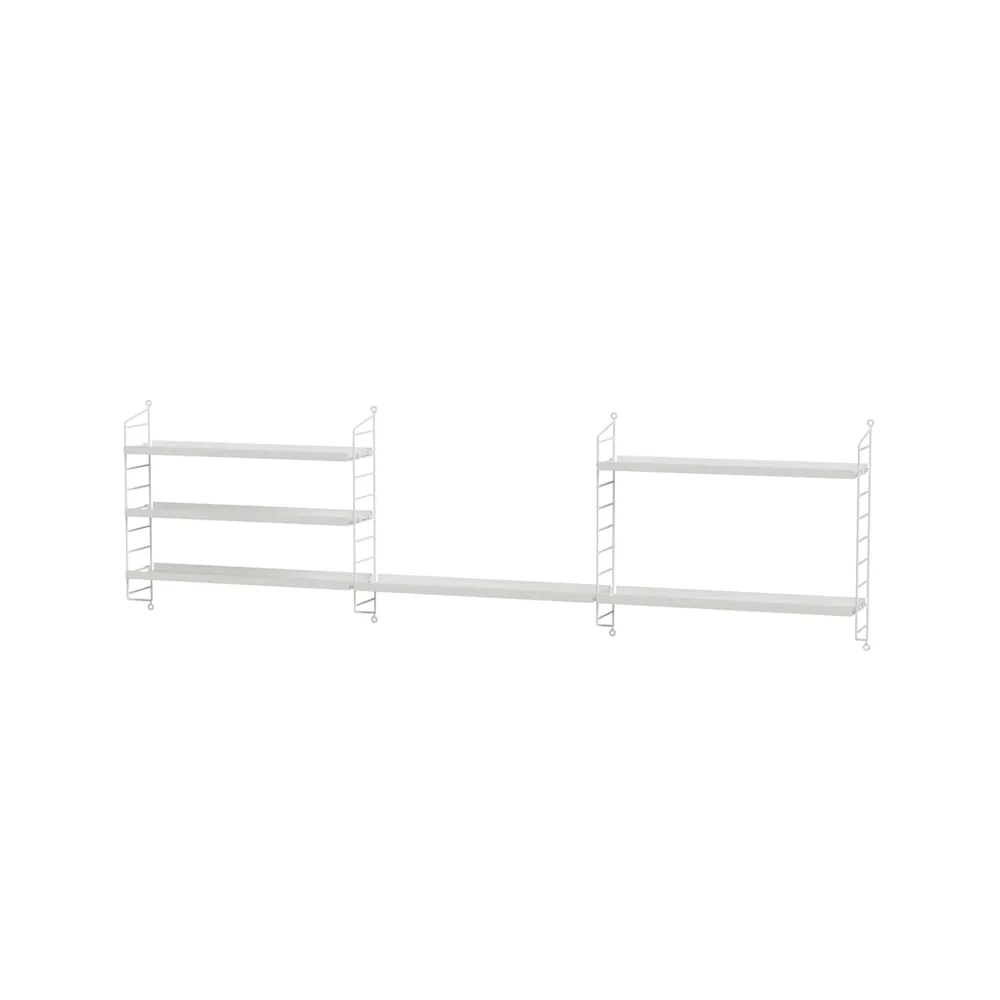 Scaffale String per stanza dei bambini bianco - combinazione G String