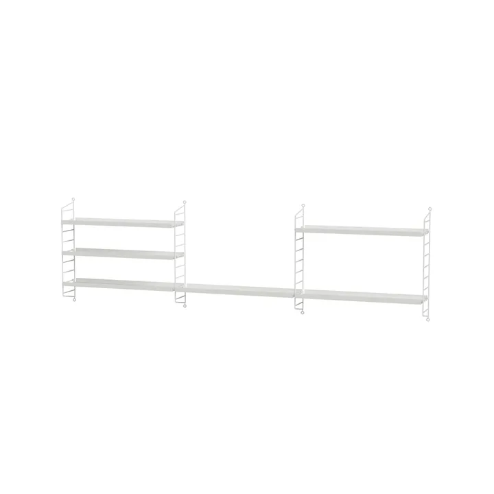 Scaffale String per stanza dei bambini bianco - combinazione G - String