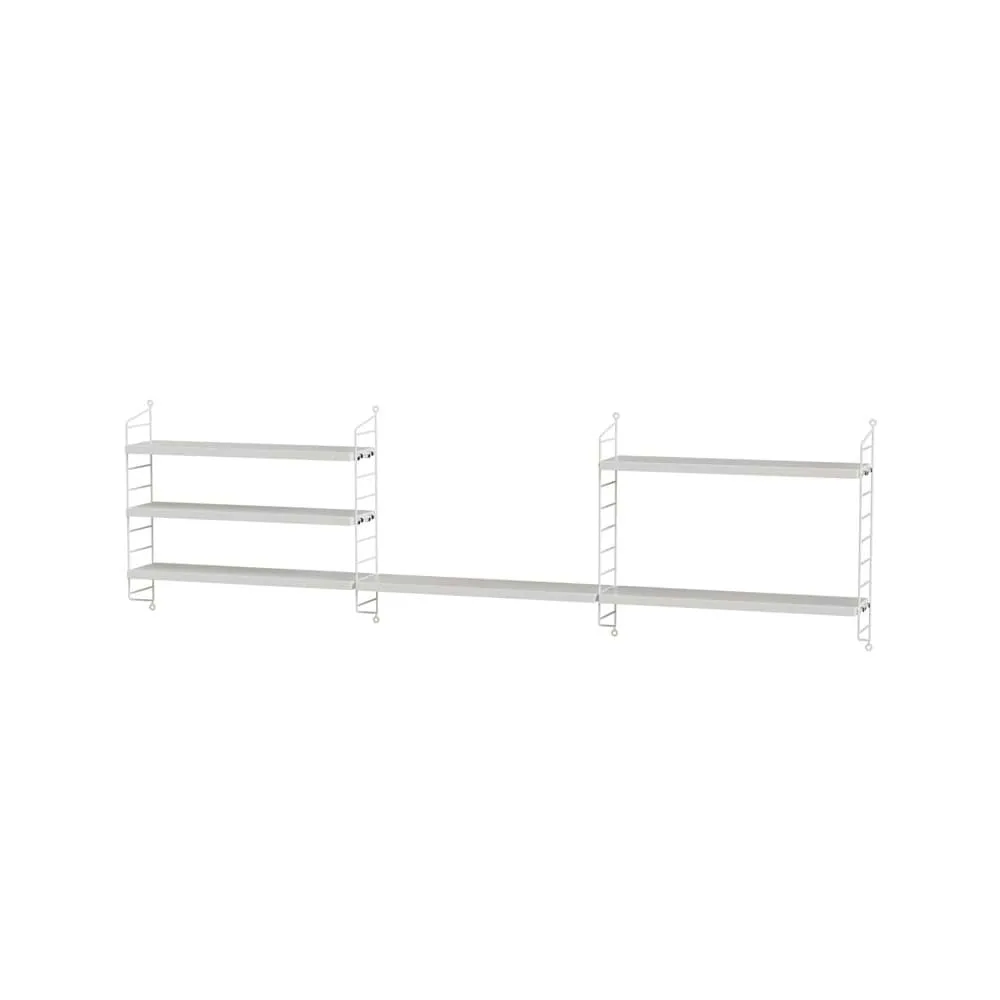 Scaffale String per stanza dei bambini bianco - combinazione H String
