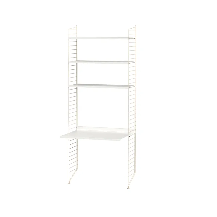 Scaffale String per stanza dei bambini bianco e beige - combinazione C - String