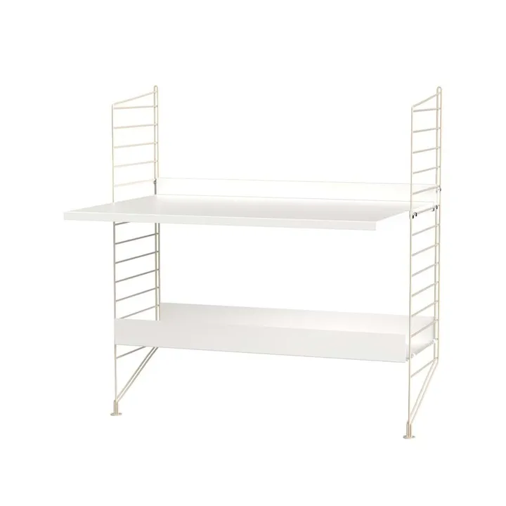 Scaffale String per stanza dei bambini combinazione A - bianco e beige - String