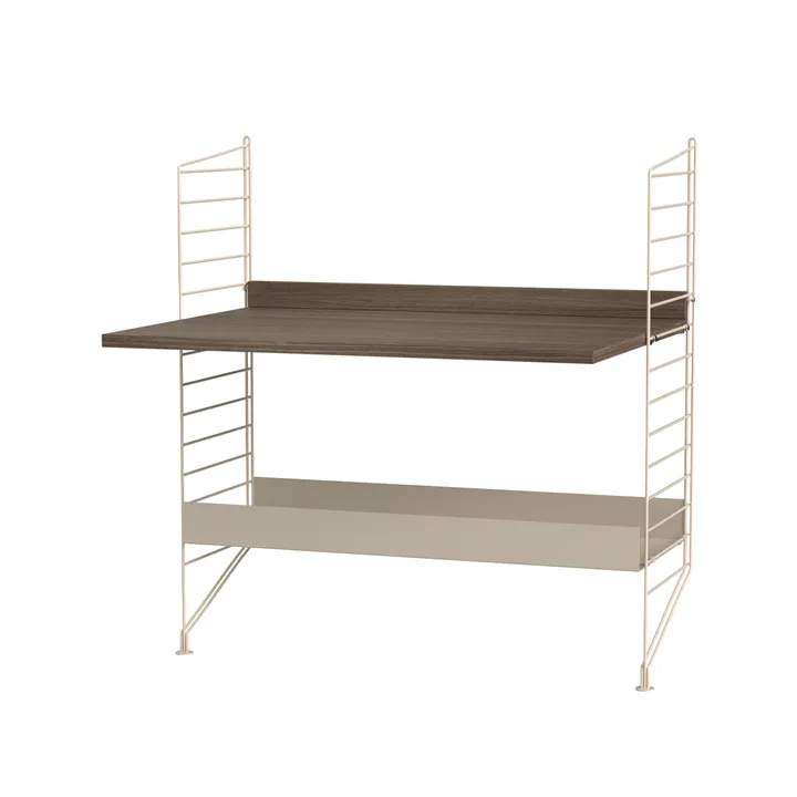 Scaffale String per stanza dei bambini combinazione A - noce e beige - String