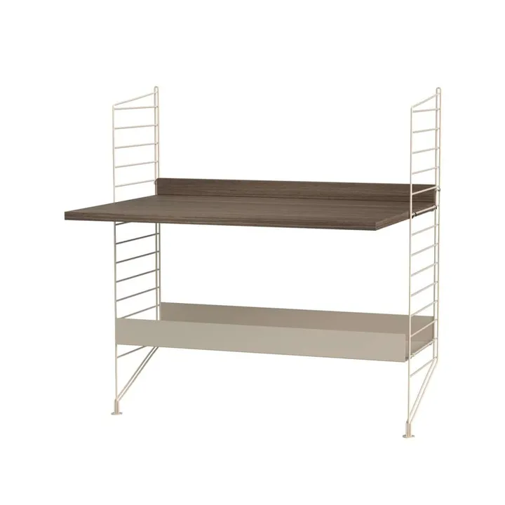 Scaffale String per stanza dei bambini combinazione A - noce e beige - String