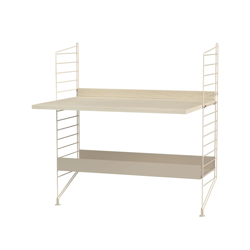 Scaffale String per stanza dei bambini frassino e beige - combinazione A String