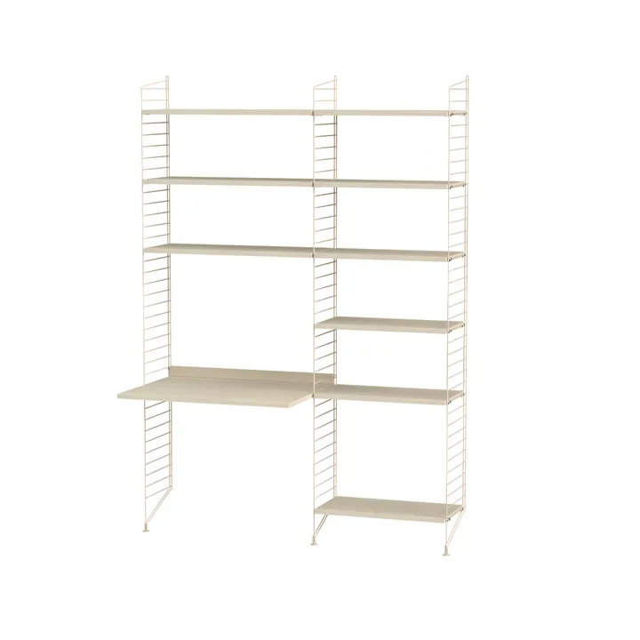 Scaffale String per stanza dei bambini frassino e beige - combinazione D - String
