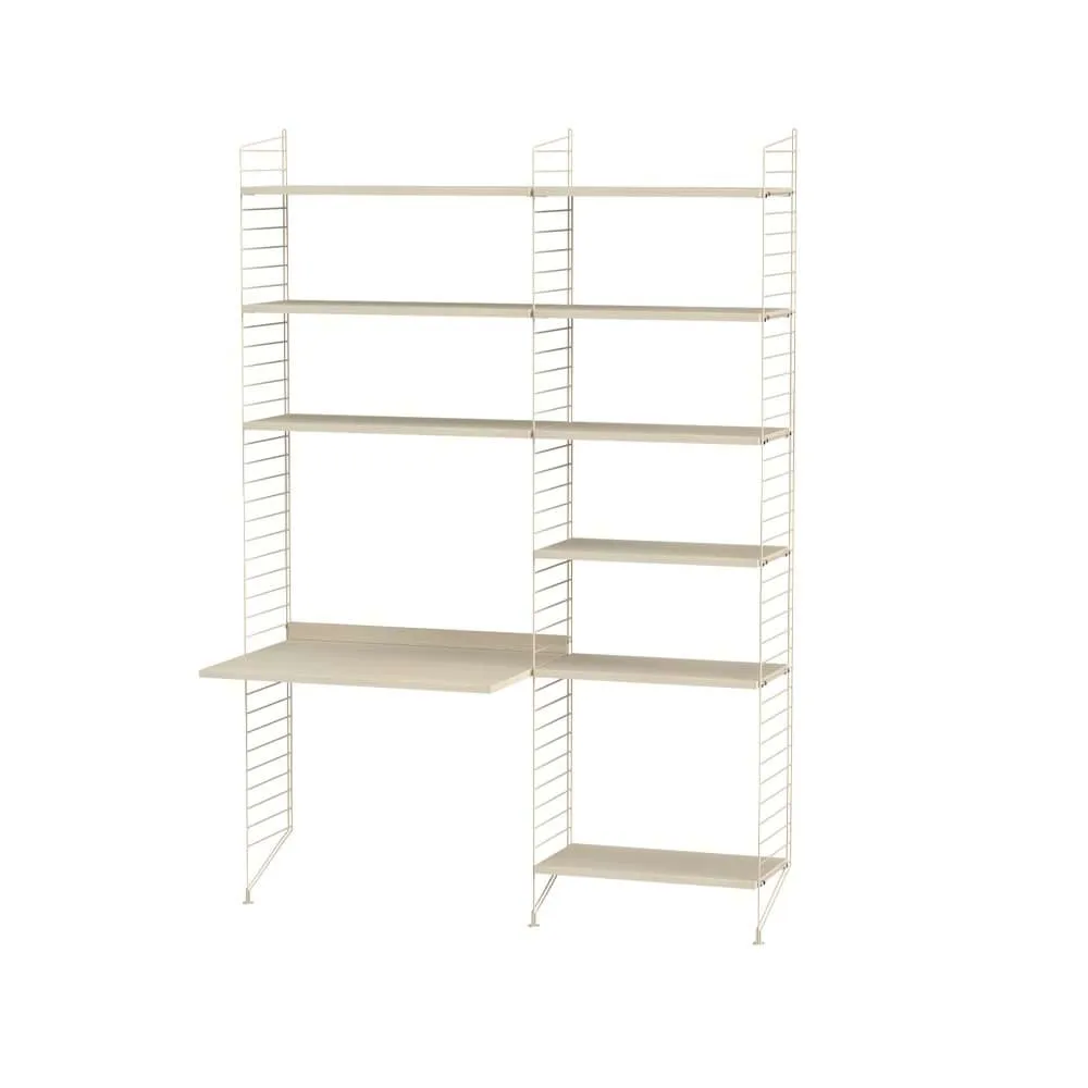 Scaffale String per stanza dei bambini frassino e beige - combinazione D String