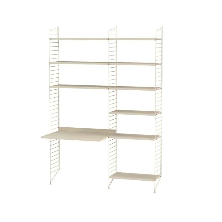 Scaffale String per stanza dei bambini frassino e beige - combinazione D - String