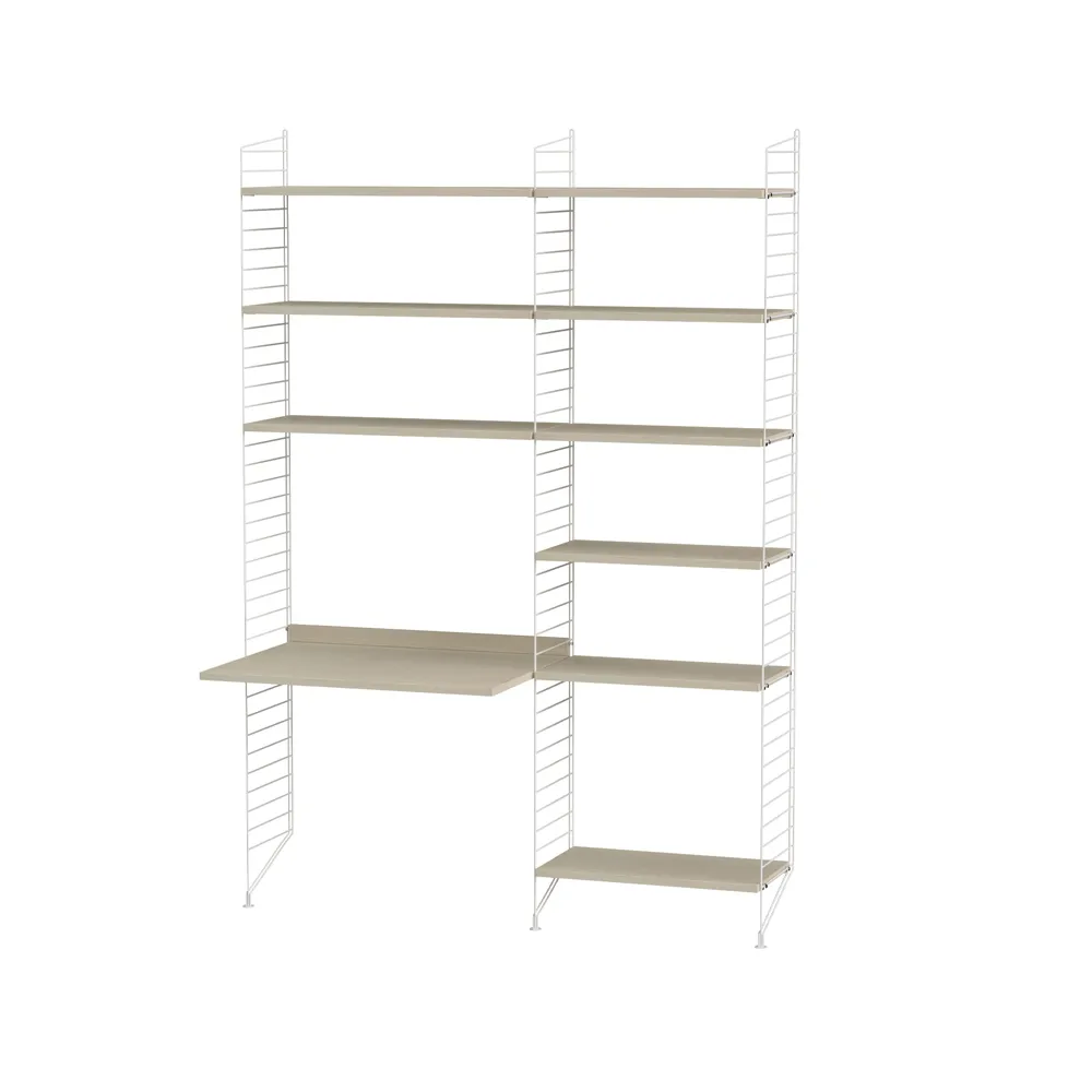 Scaffale String per stanza dei bambini frassino e bianco - combinazione D String