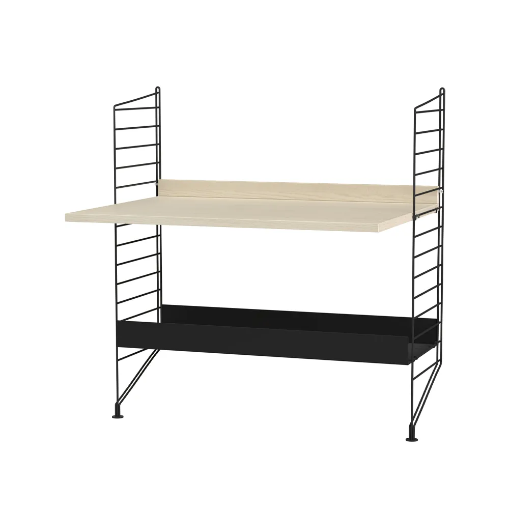 Scaffale String per stanza dei bambini frassino e nero - combinazione A String