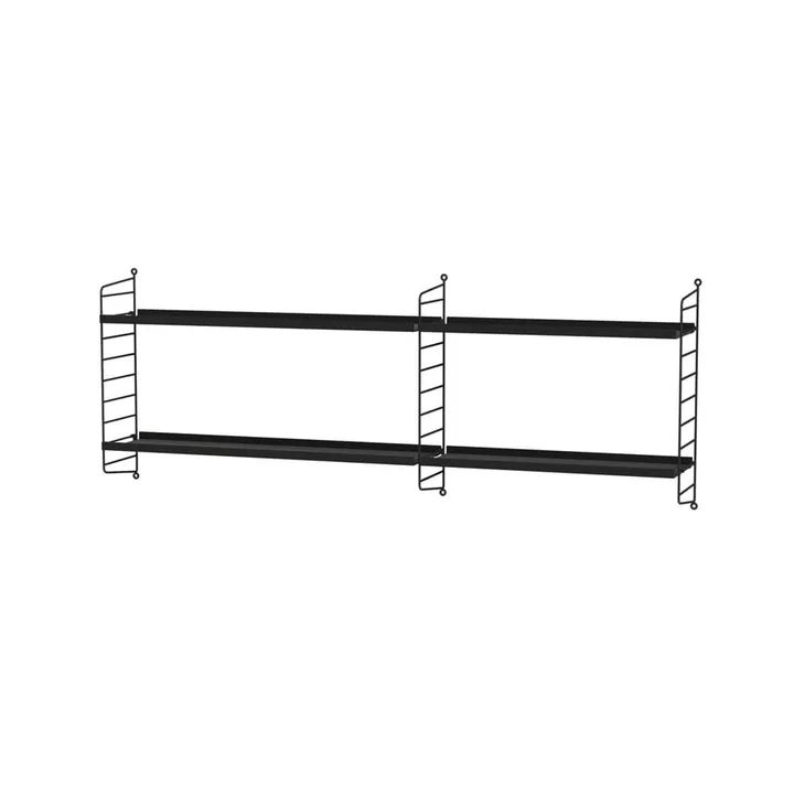 Scaffale String per stanza dei bambini, nero - combinazione I - String