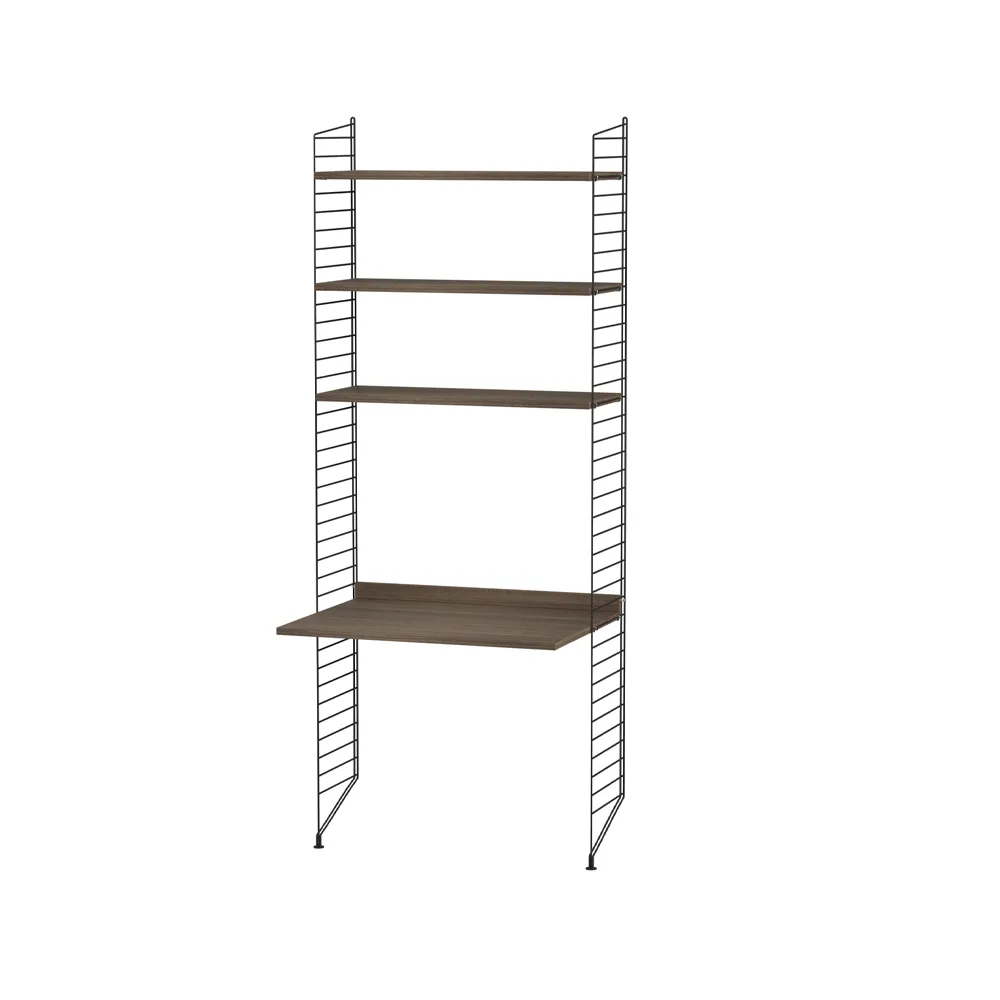 Scaffale String per stanza dei bambini noce e nero - combinazione C String