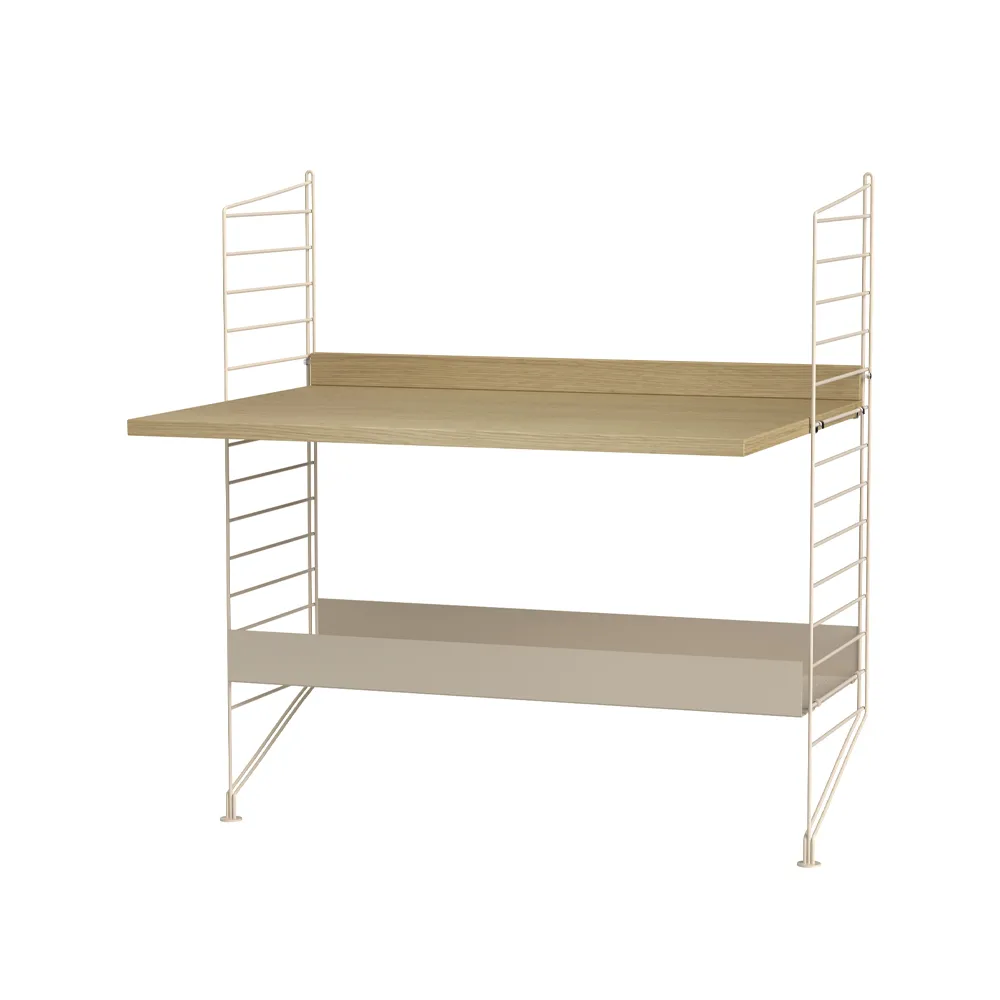 Scaffale String per stanza dei bambini rovere e beige - combinazione A String