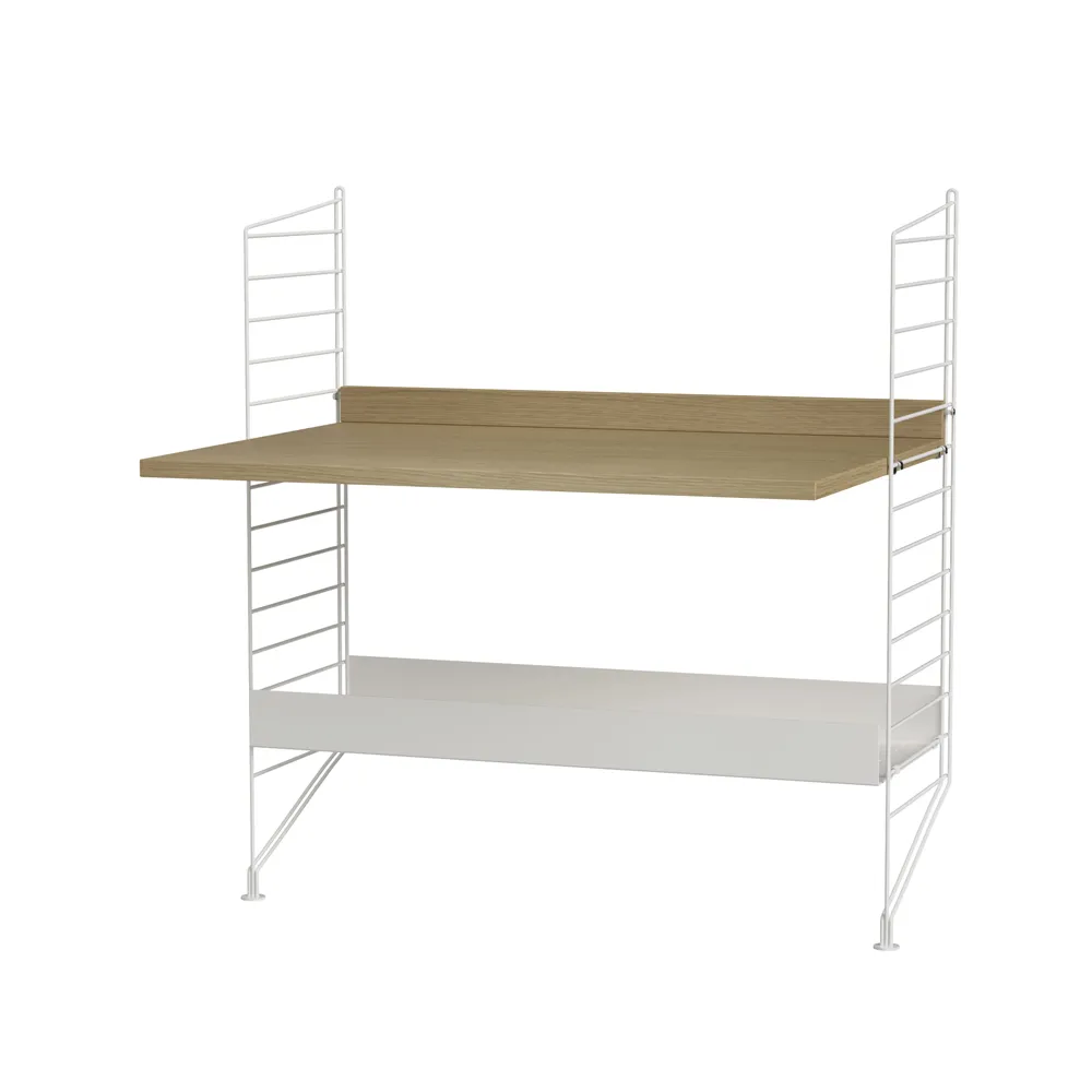 Scaffale String per stanza dei bambini rovere e bianco - combinazione A String