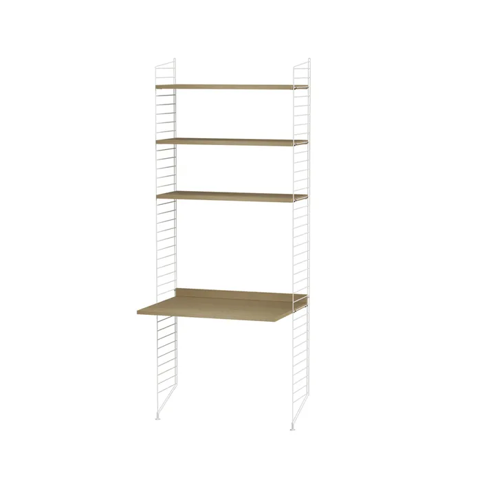 Scaffale String per stanza dei bambini rovere e bianco - combinazione C - String