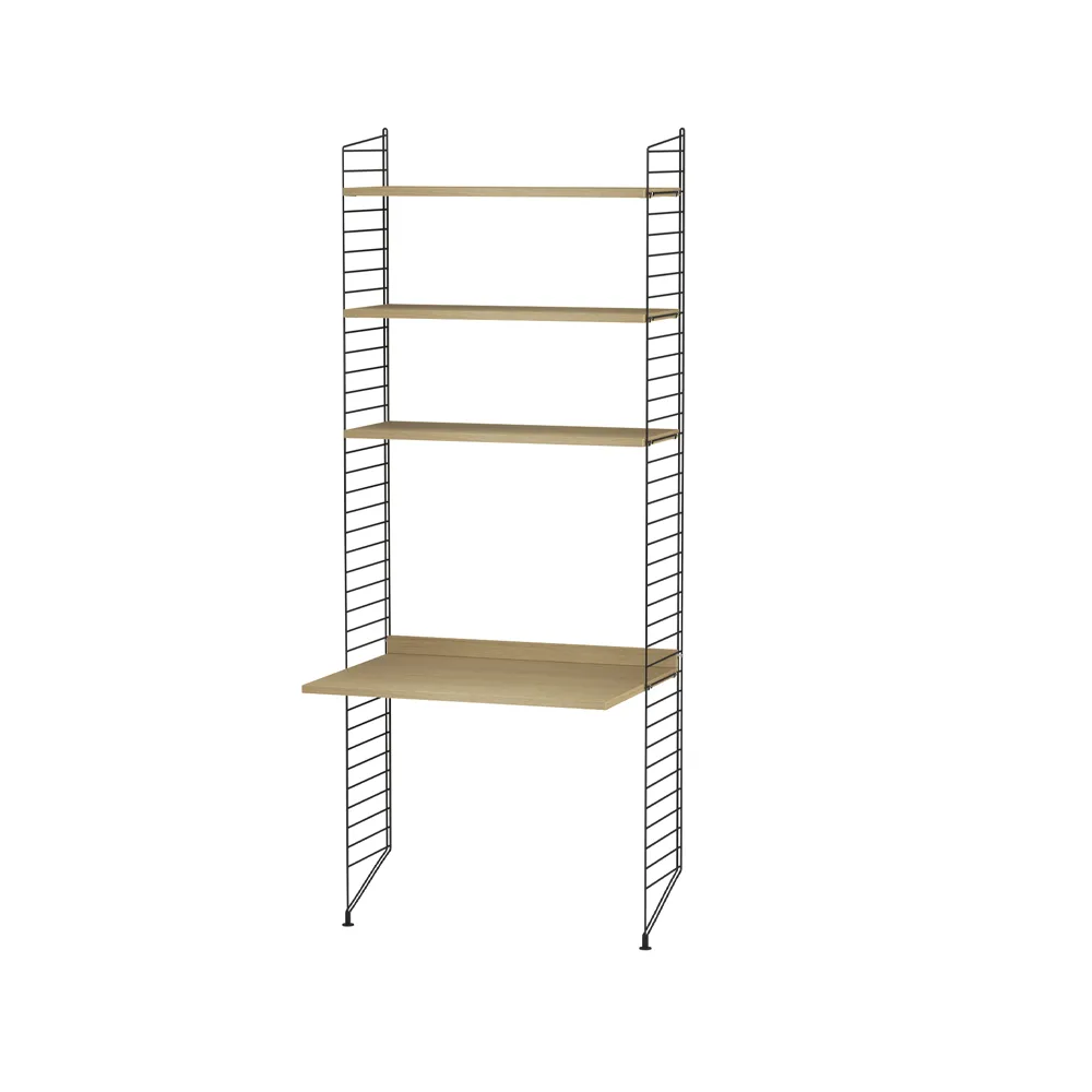Scaffale String per stanza dei bambini rovere e nero - combinazione C String