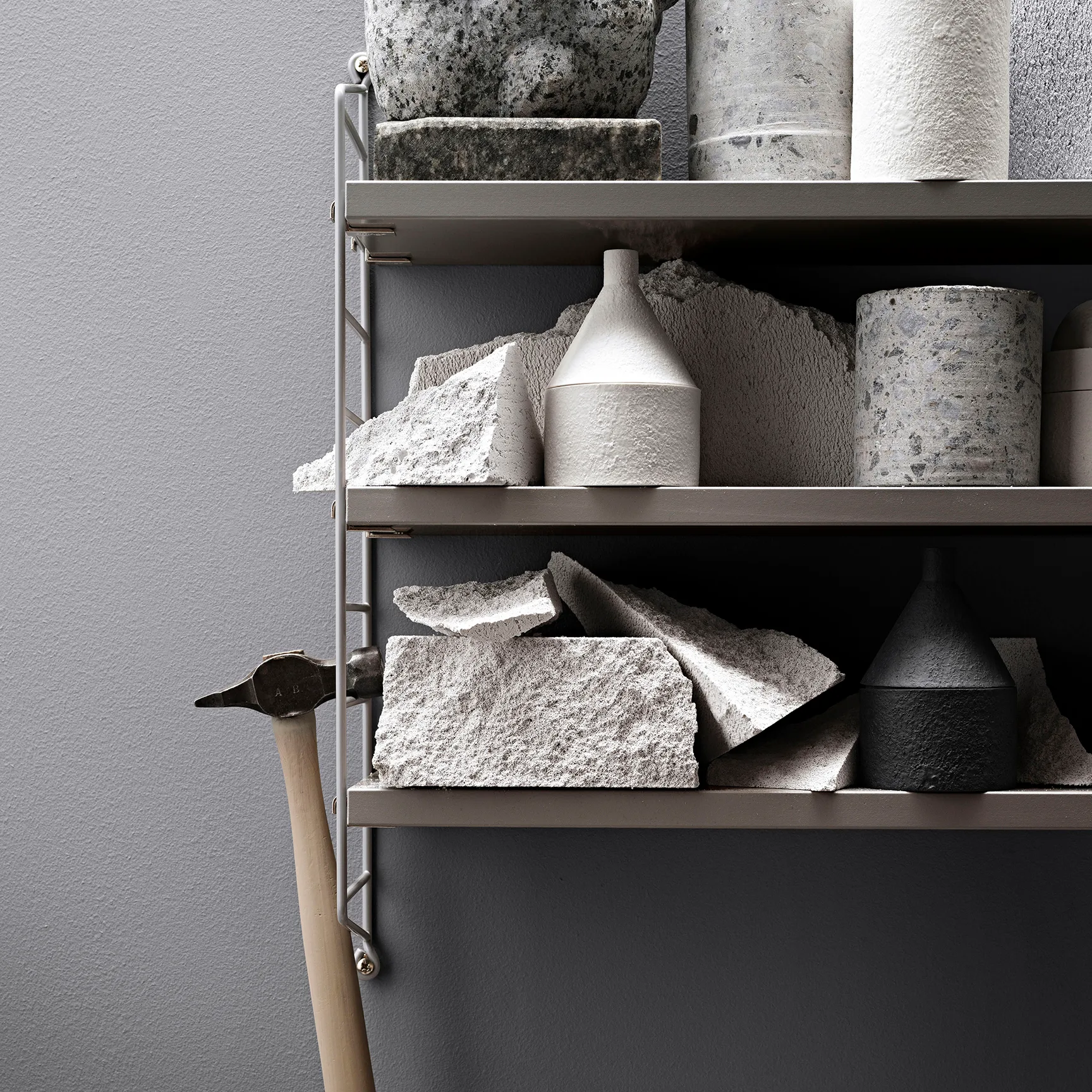 Scaffale String Pocket beige, beige String