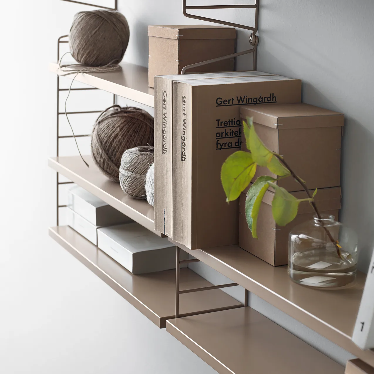 Scaffale String Pocket beige, beige String