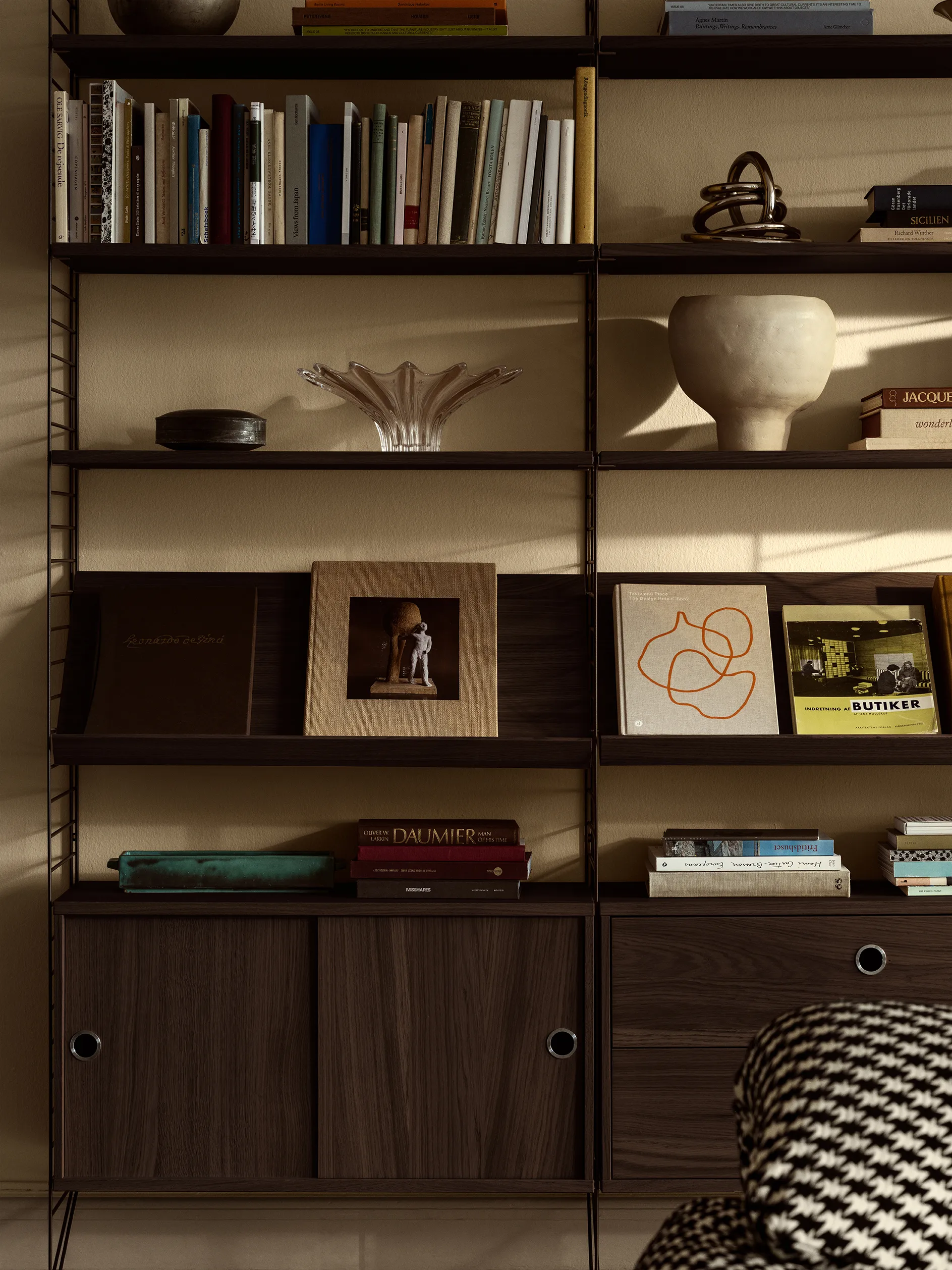 Scarpiera String in metallo, Marrone scuro, 78x30 cm String