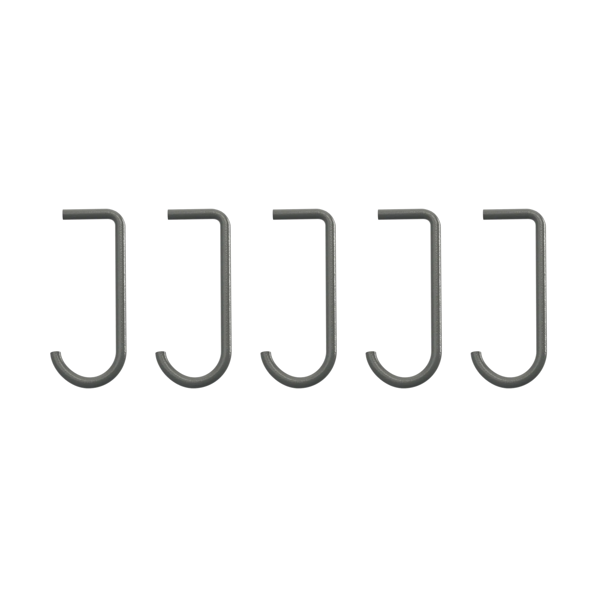 String gancio a J 5 pezzi, Grigio scuro String