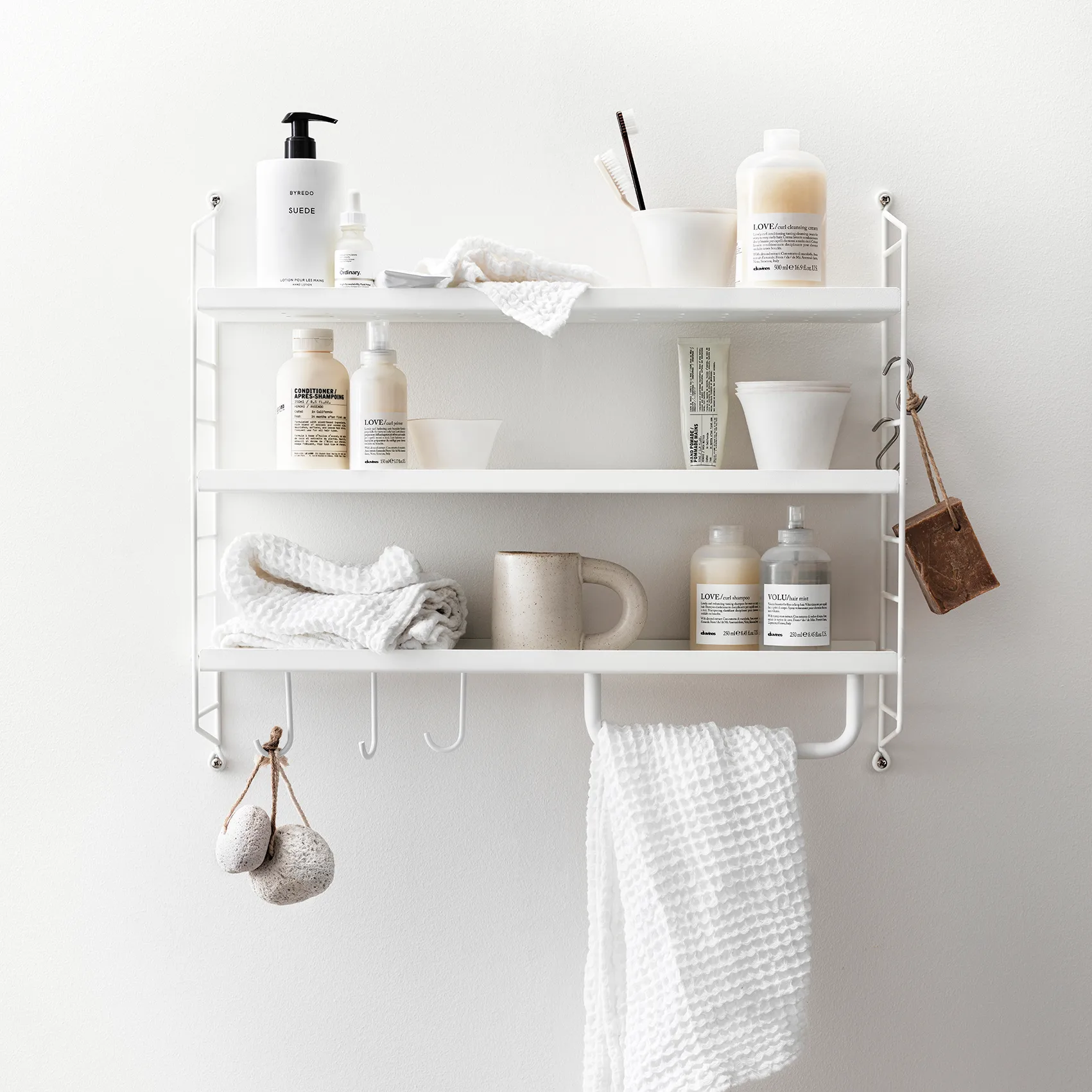 String Pocket metallo, bianco String