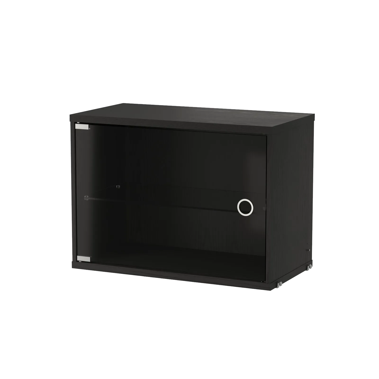 Vetrina String 58 cm, Frassino tinto di nero String