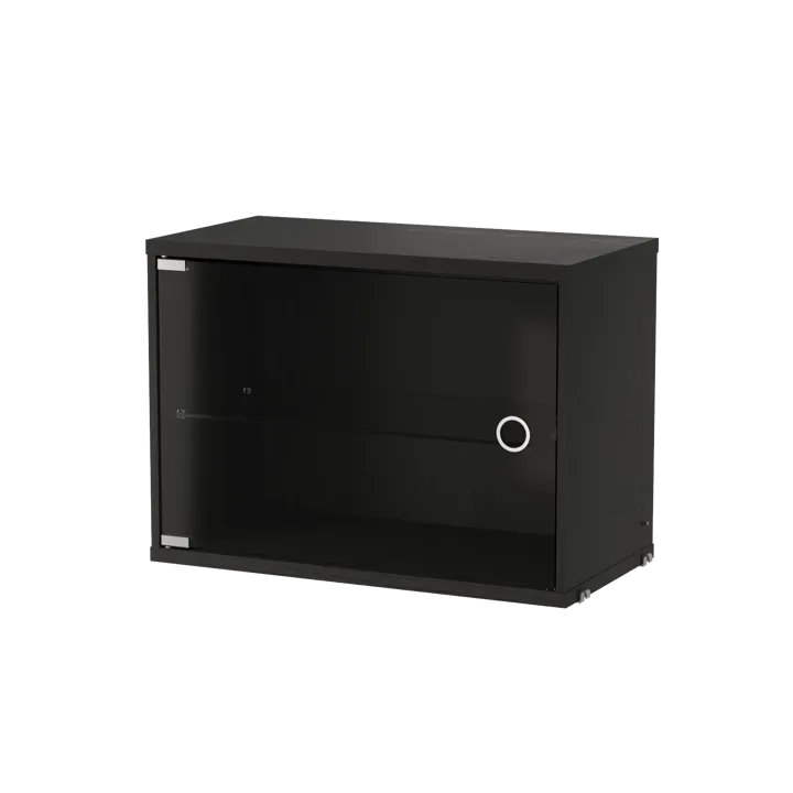 Vetrinetta String - Frassino tinto di nero, 58x30 cm - String