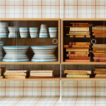 Vetrinetta String - Frassino tinto nero, 78x30 cm - String