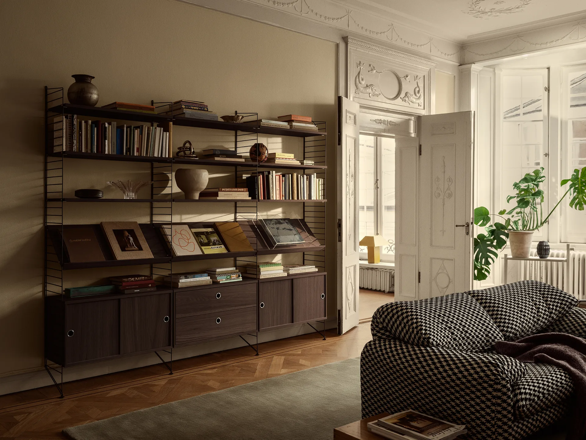 Vetrinetta String, Rovere scuro, 78x30 cm String