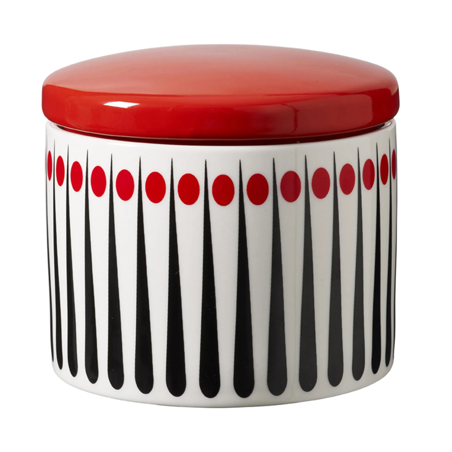 Barattolo Amanda, bianco-rosso pomodoro - 10 cm Superliving