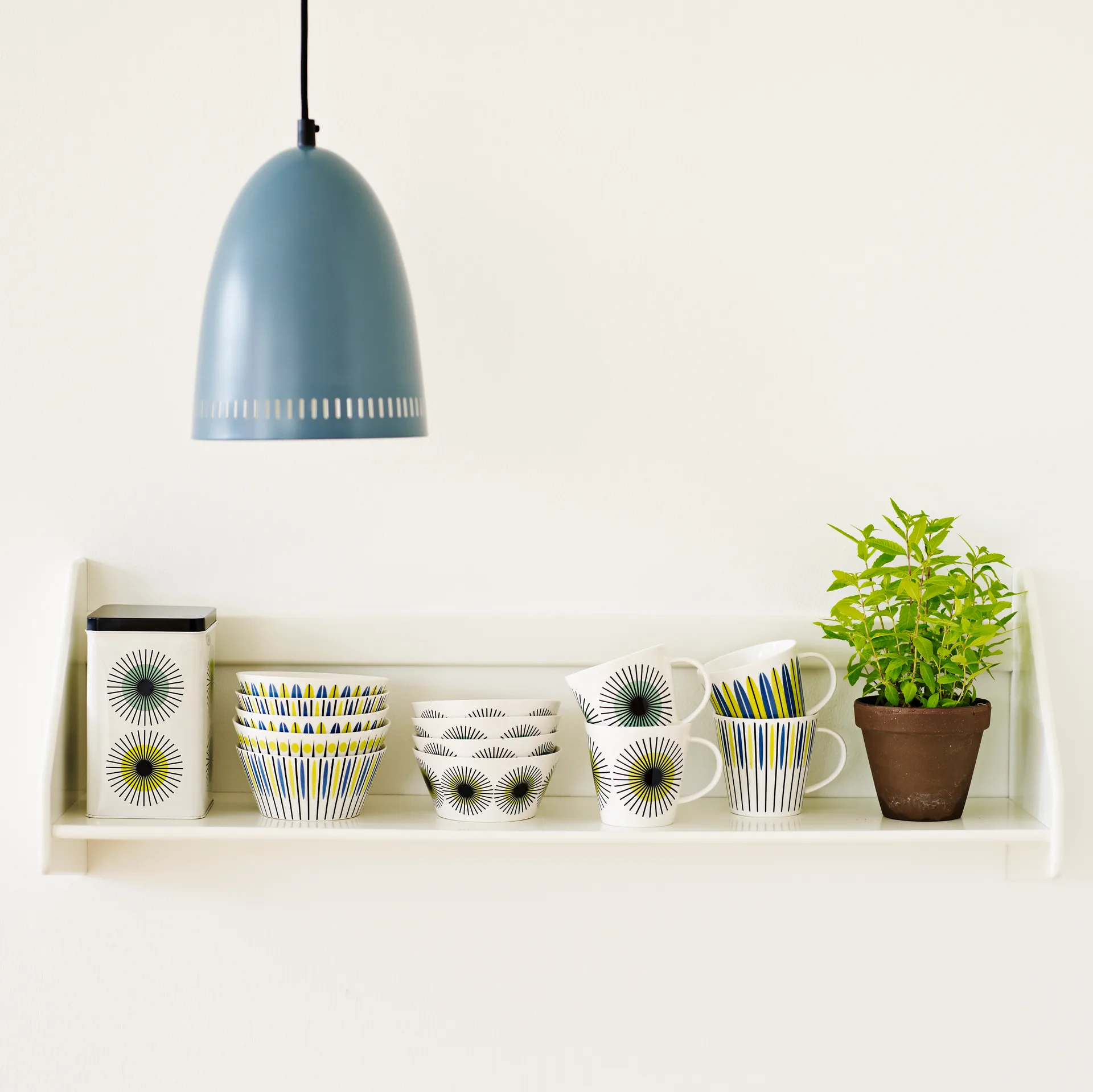 Ciotola Laura, blu-lime Superliving