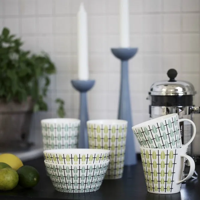 Ciotola Olivia, bianco-lime Superliving
