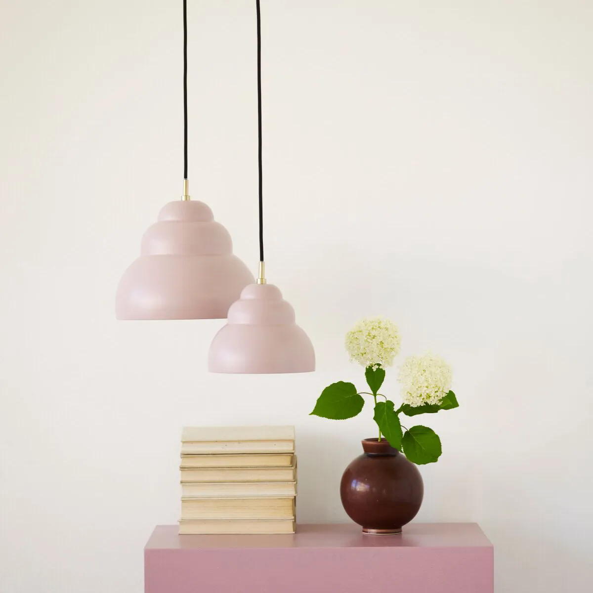 Lampada a sospensione Small bubble, matte rose (rosa) Superliving