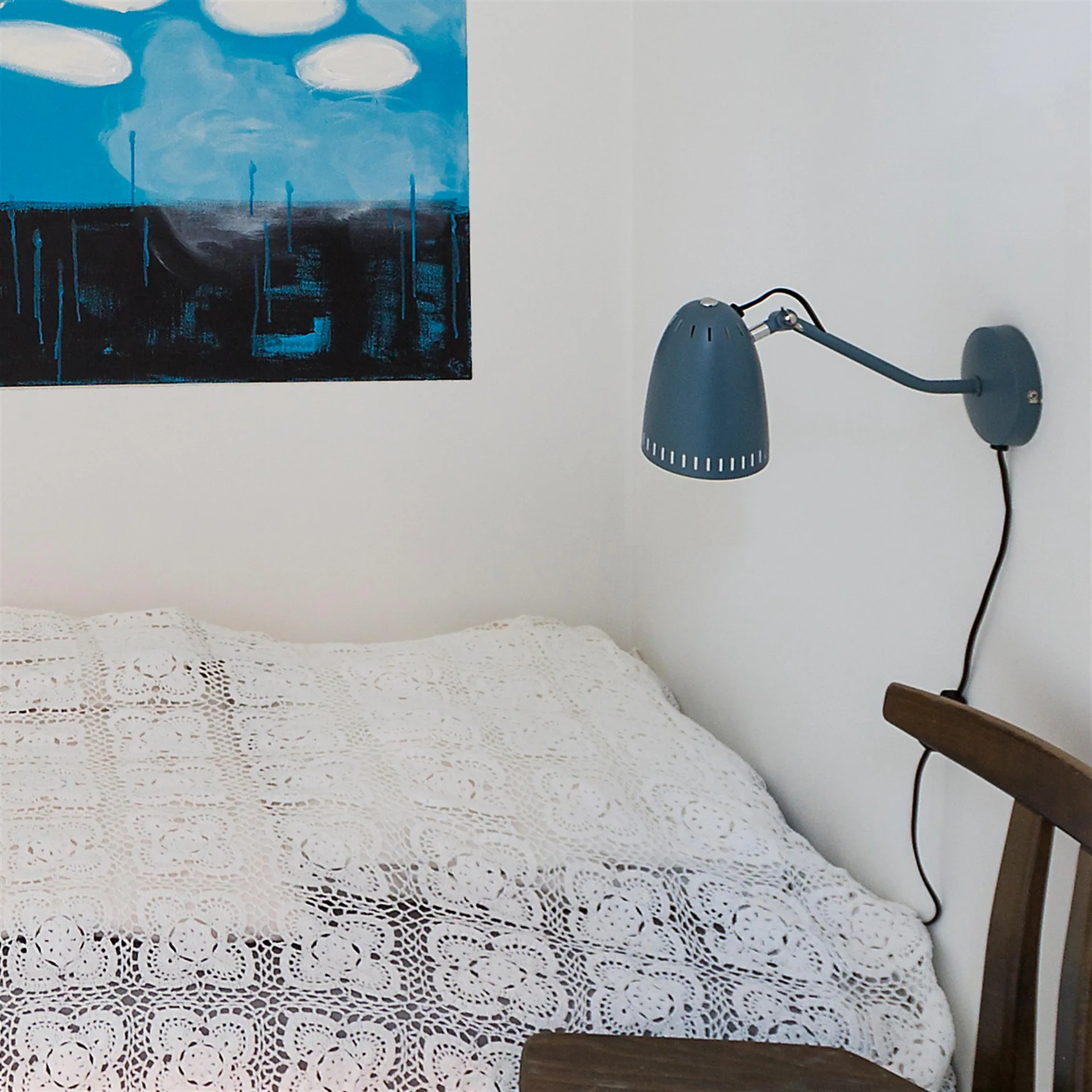 Lampada da parete Dynamo, matte smoke blue  Superliving