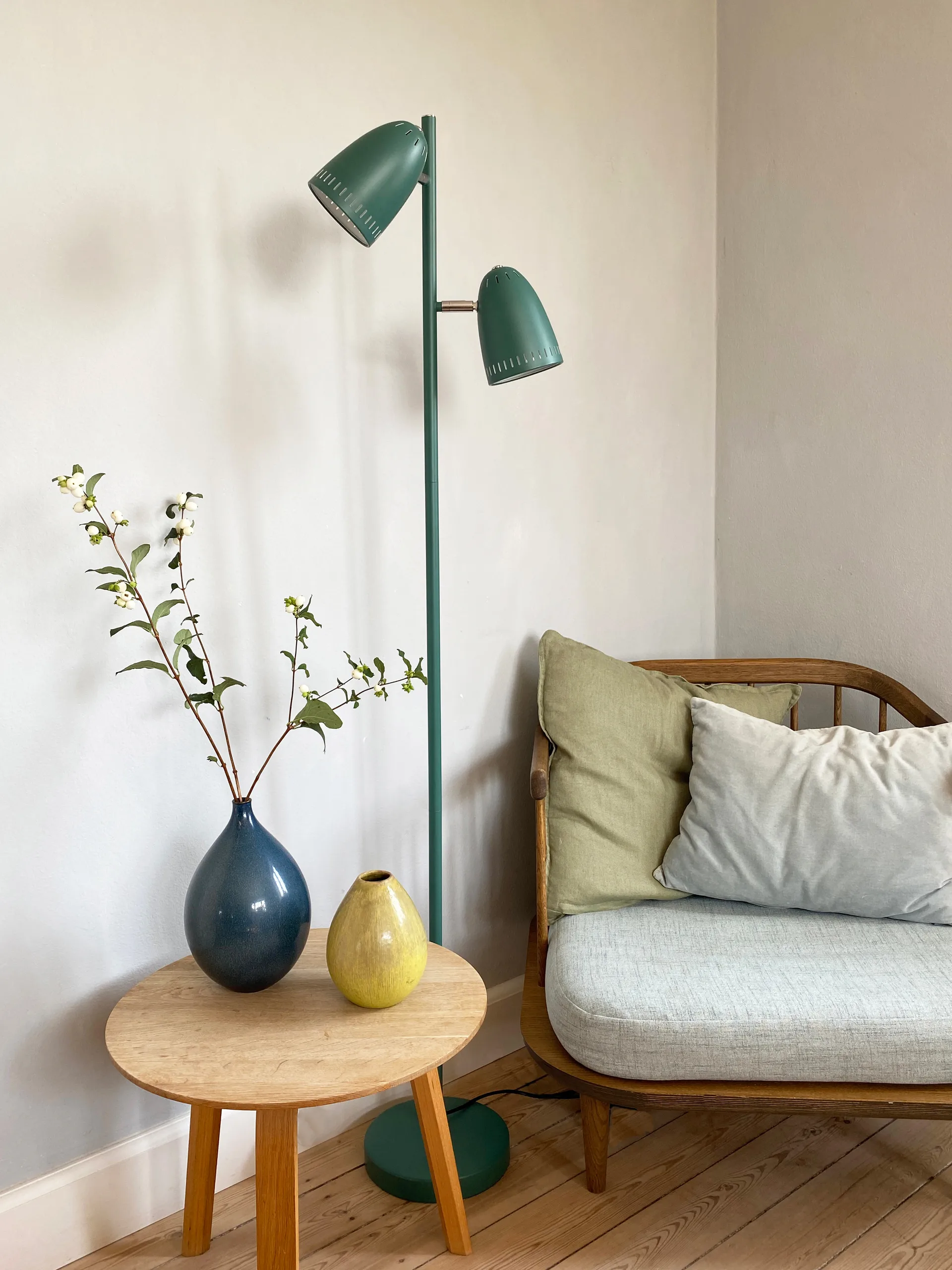 Lampada da terra Dynamo Twin , Duck Green Superliving