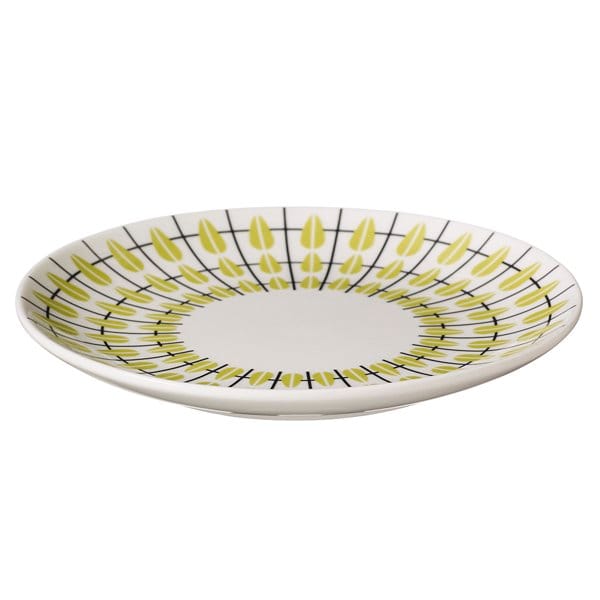 Piatto Olivia, bianco-lime Superliving