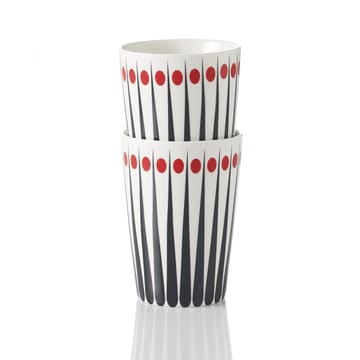 Tazza Amanda - bianco-rosso pomodoro  - Superliving