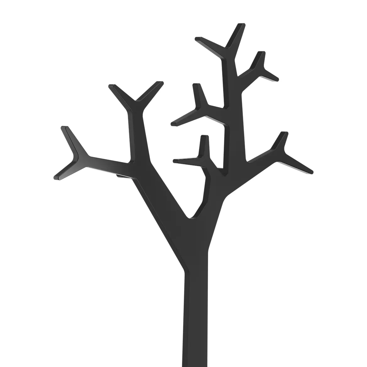 Appendiabiti a parete Tree Black Edition, 194 cm, Nero Swedese
