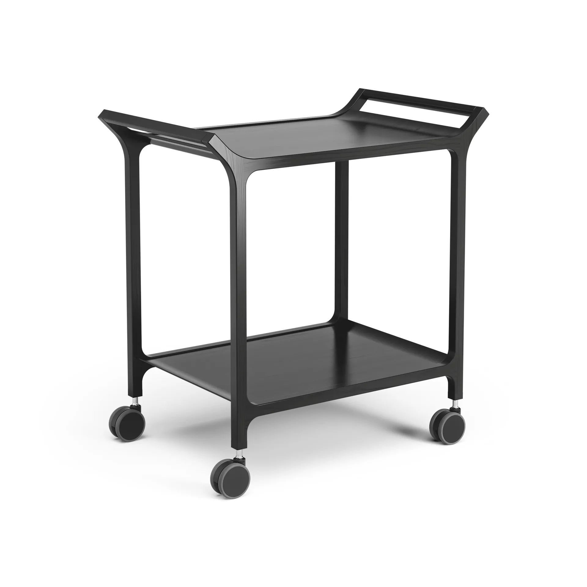 Carrello da servizio Teatime, Frassino nero smaltato Swedese