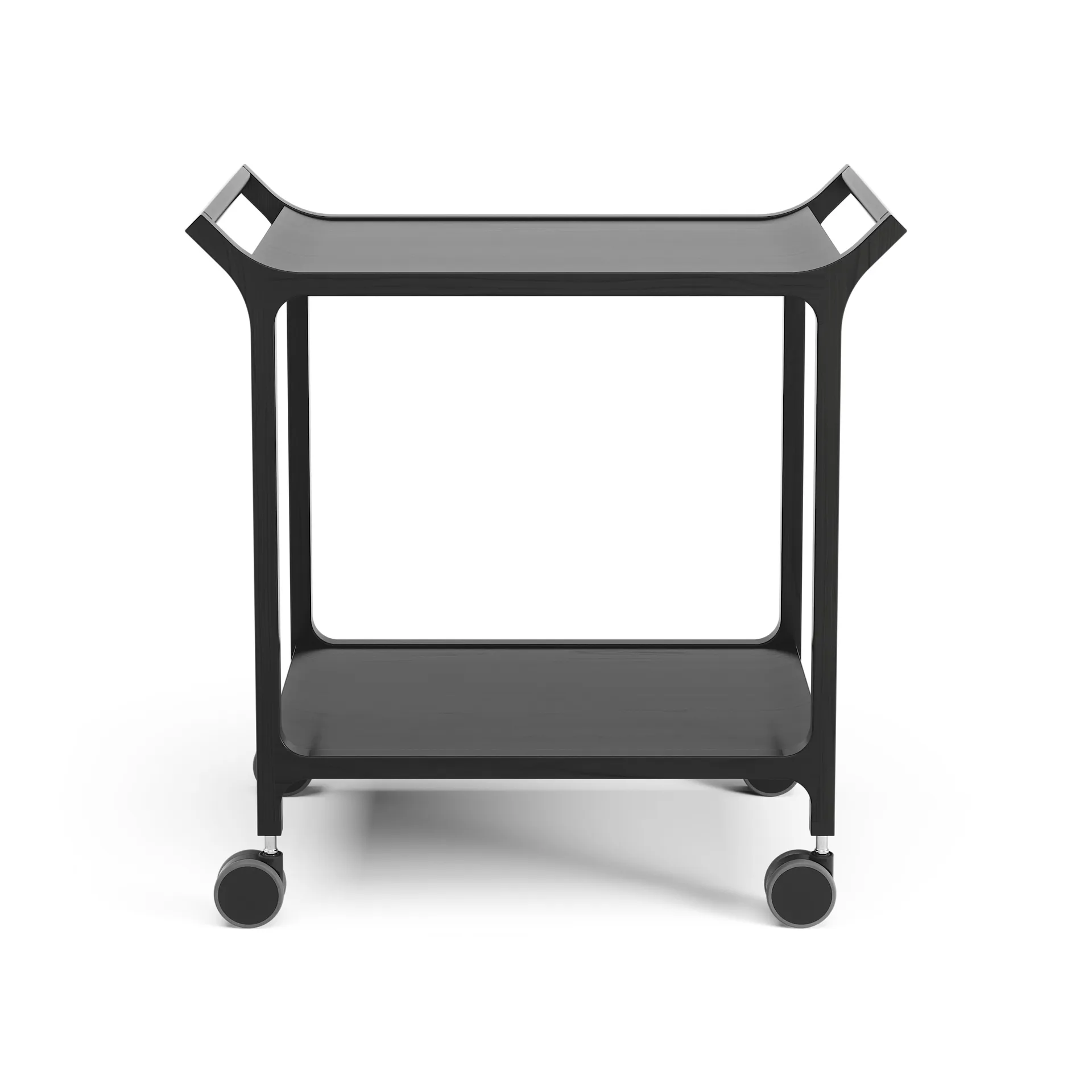 Carrello da servizio Teatime, Frassino nero smaltato Swedese