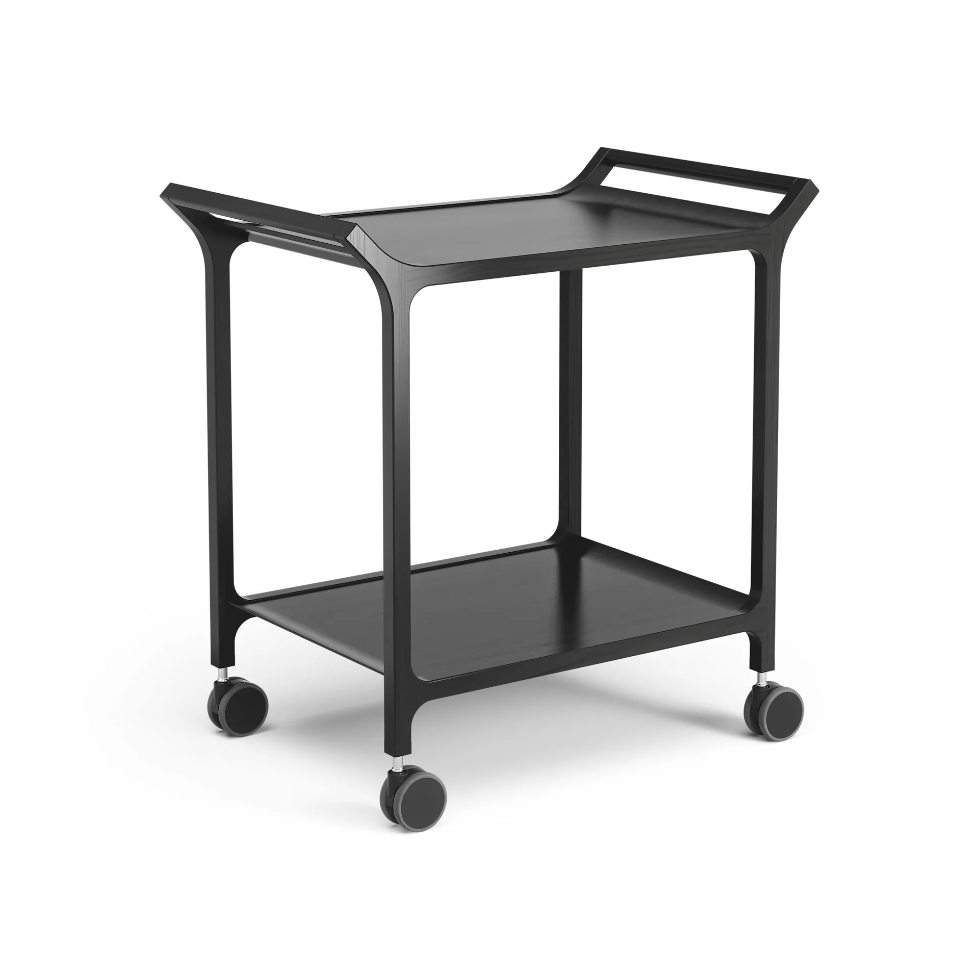 Carrello da servizio Teatime, Frassino nero smaltato Swedese