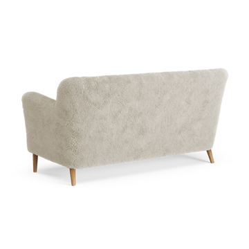 Divano a 2 posti Nova pelle di pecora - Moonlight-rovere oliato - Swedese