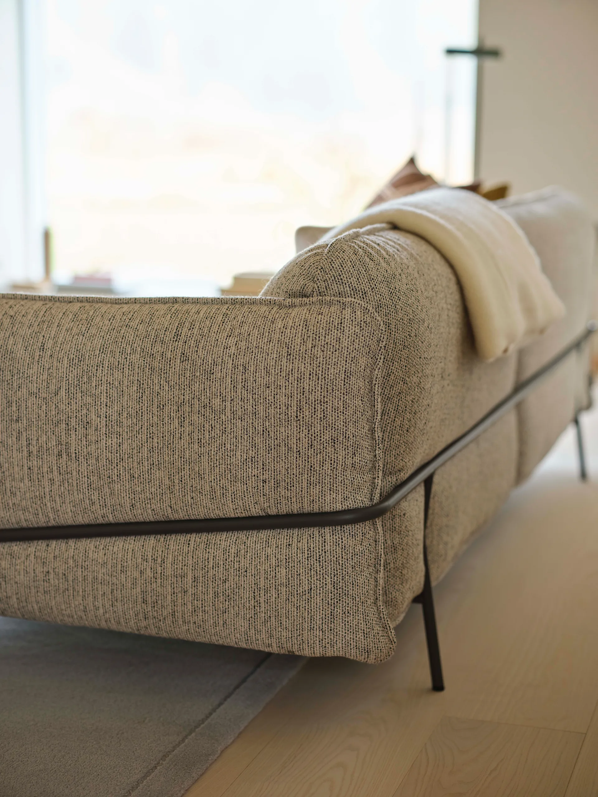 Divano Continental, Sealife Dark beige/White-orkangrå Swedese