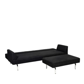 Divano-letto Just - Tessuto marino Lido 2, gambe cromate - Swedese