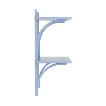 Levi mensola - Ilke blu, acciaio inox, 2 ripiani, 90 cm - Swedese