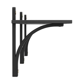 Mensola Levi 1 ripiano - Frassino bruciato-ottone, 180 cm - Swedese