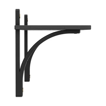 Mensola Levi 1 ripiano - Frassino bruciato-ottone, 90 cm - Swedese