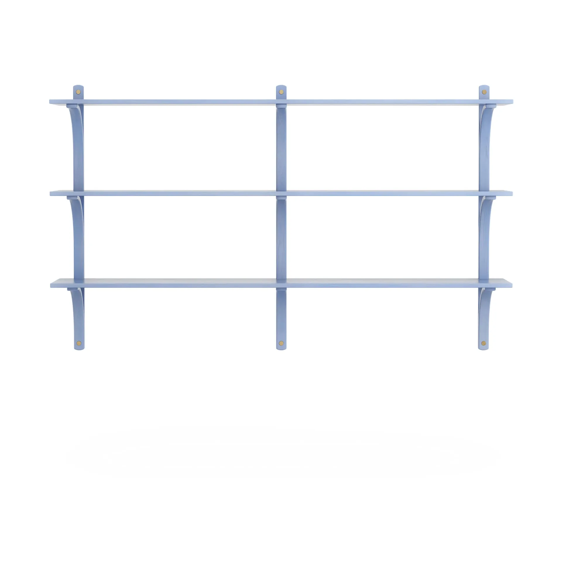 Mensola Levi 3 ripiani, Blu ILKE-ottone, 180 cm Swedese