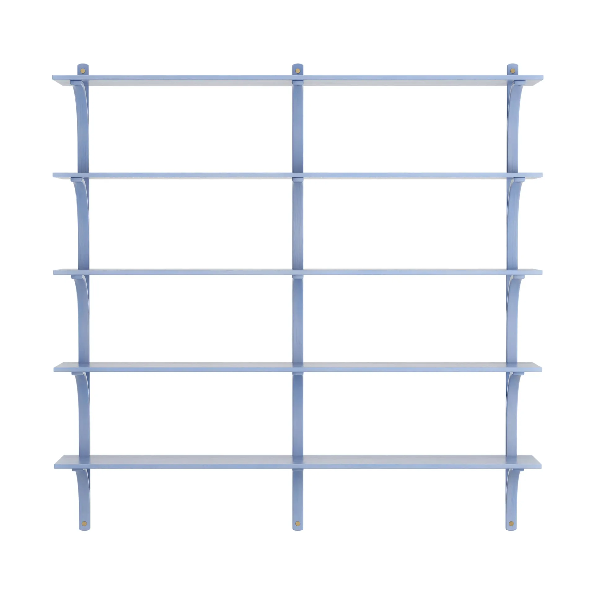 Mensola Levi 5 ripiani, Blu ILKE-ottone, 180 cm Swedese