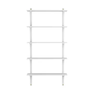 Mensola Levi 5 ripiani - Frassino sbiancato-messing, 90 cm - Swedese